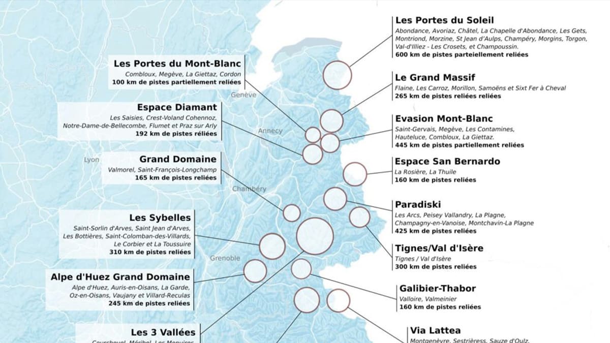 10 Largest Ski Areas in France — Linked Resorts Ranked