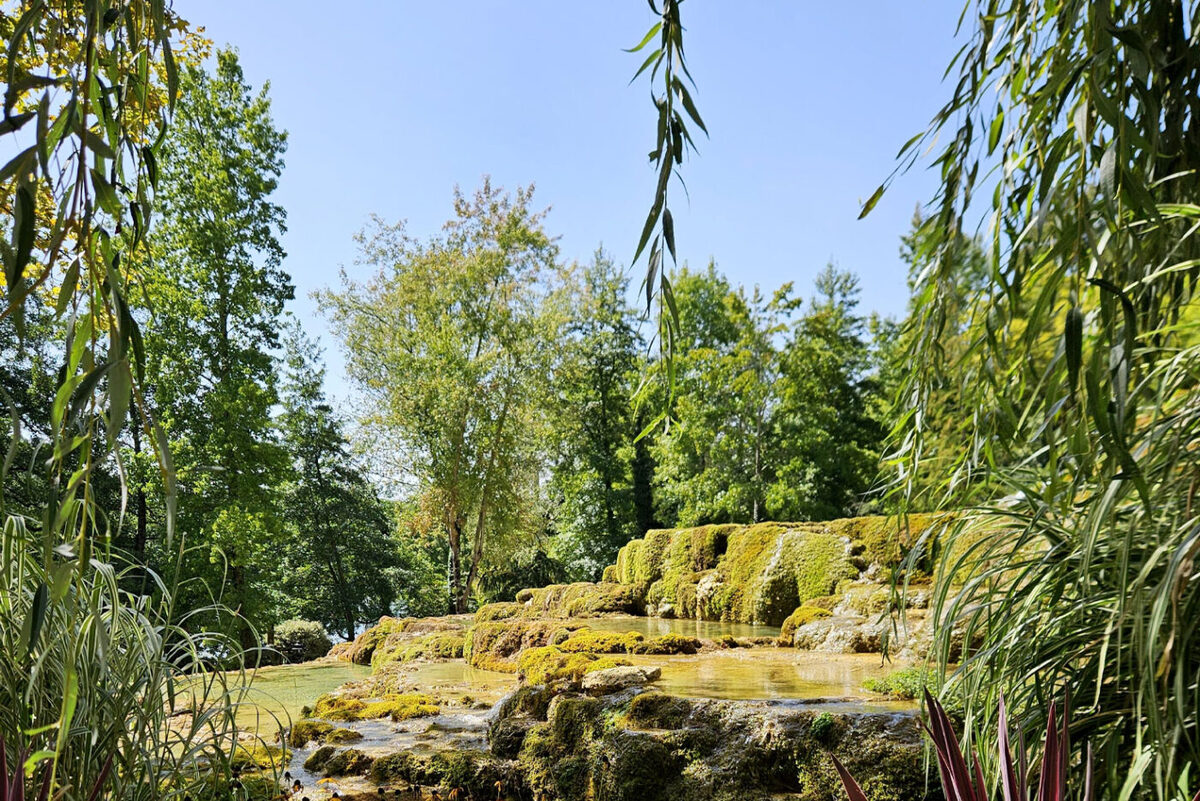 Jardin des Fontaines Pétrifiantes in the French Alps