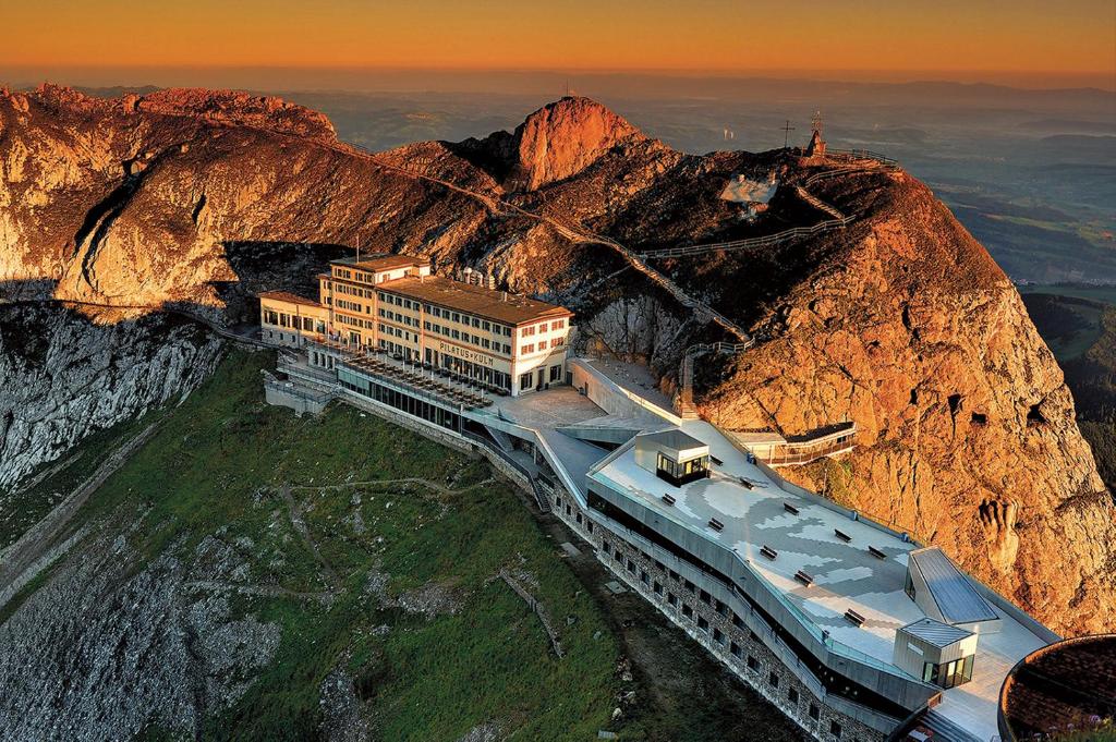 Pilatus-Kulm hotel — at the summit above Lake Lucerne, Switzerland