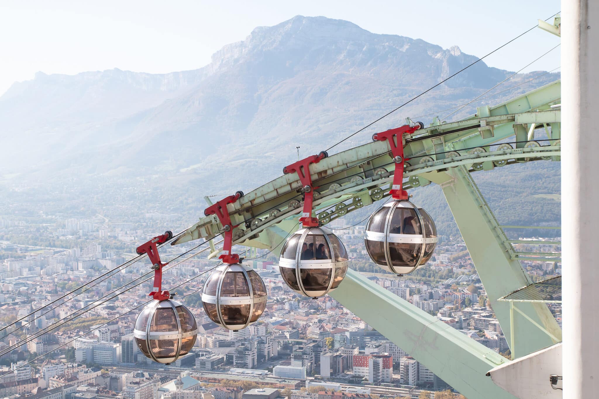 Grenoble from the Bastille — capital of the French Alps