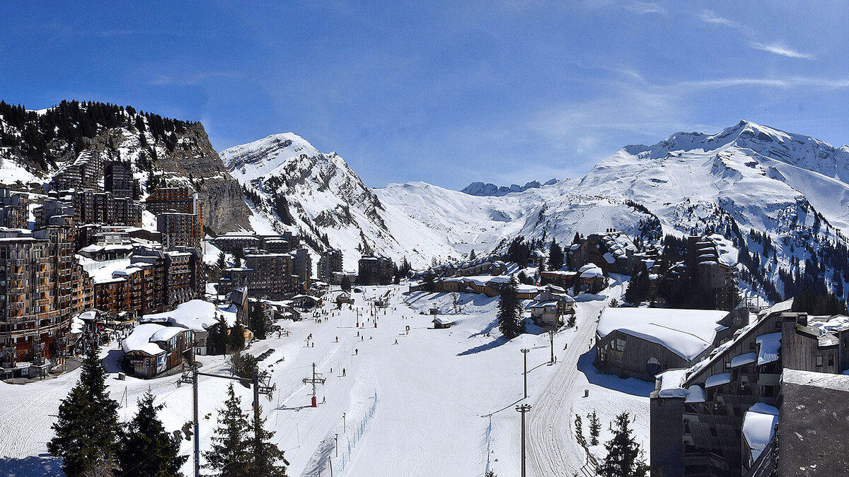 Avoriaz in March — car-free resort with direct access to the Portes du Soleil