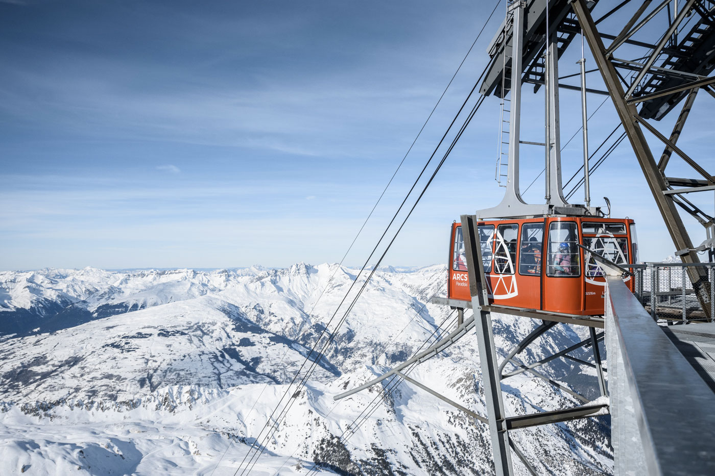 The Les Arcs cable car, by Juliette Reboul, OT Les Arcs