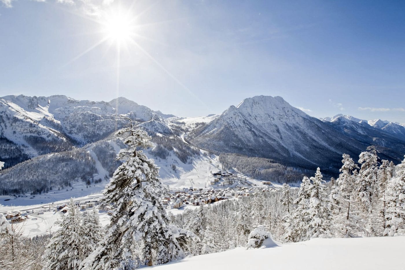 Montgenèvre — high-altitude village resort at 1,850 m, Southern French Alps