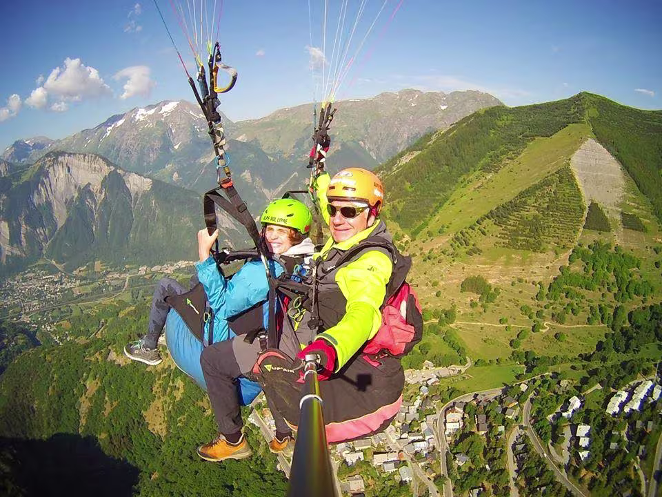 Parapente en Oisans à l'Alpe d'Huez